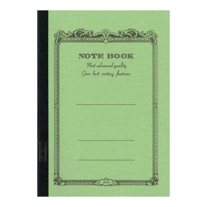 Apica Notebook CD15 Green - 7"x10" with Smooth Lined Paper